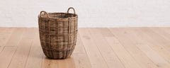 round rattan basket, small