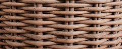 faux wicker outdoor basket, large