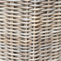grey washed square rattan baskets
