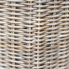 grey washed square rattan baskets