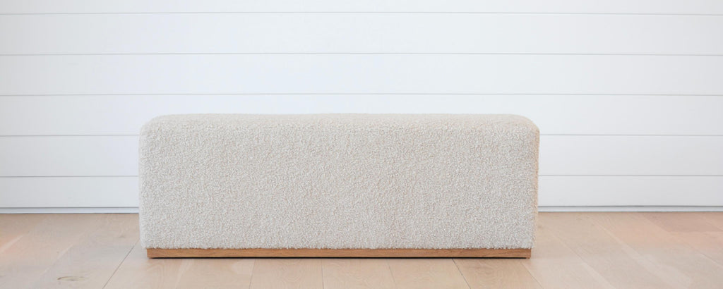 halsey bench, fozzie linen 54"