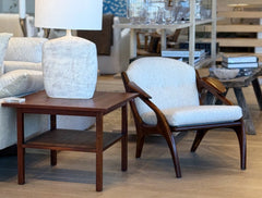 vintage teak pearsall chair