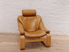 vintage european leather chair