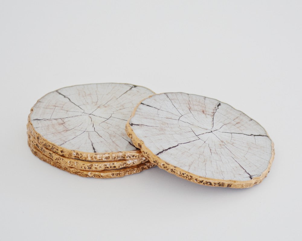 birch coasters set of 4
