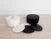 resin black coaster set with box
