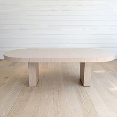 the homenature further lane dining table, racetrack oval