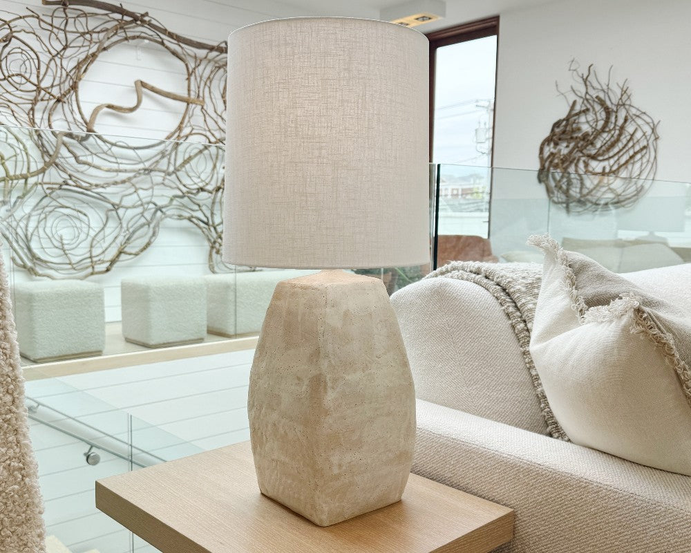 pair of square sandgate table lamps