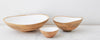 mango wood enamel bowls