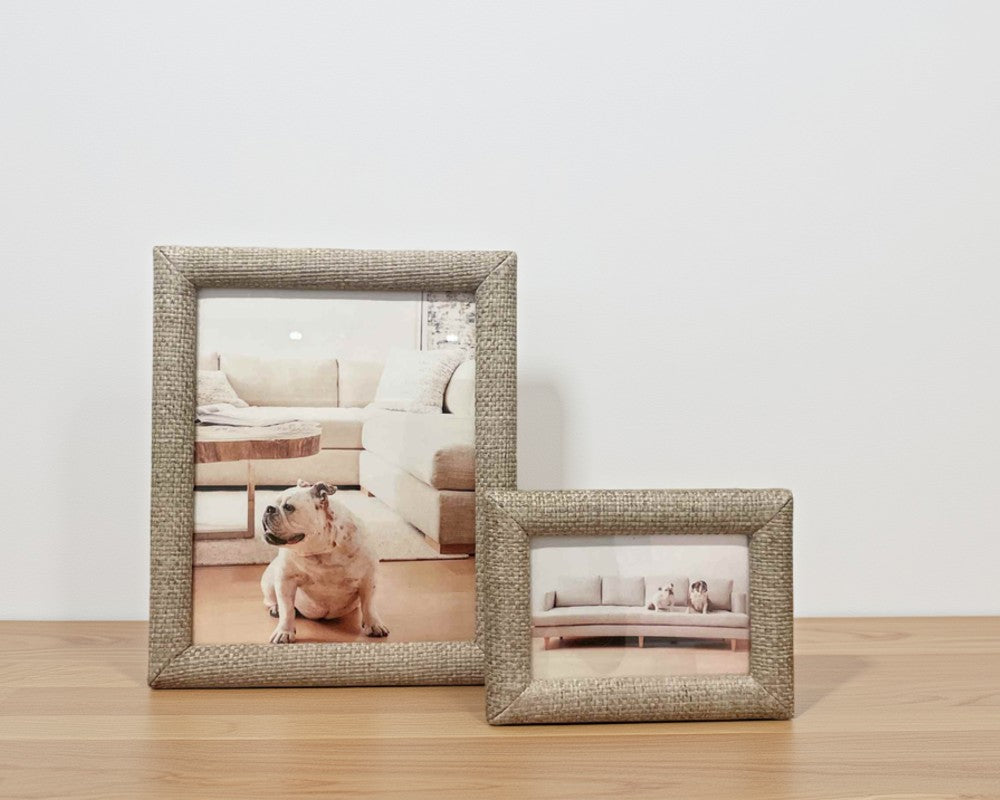 raffia picture frame collection