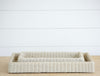 faux wicker tray, large