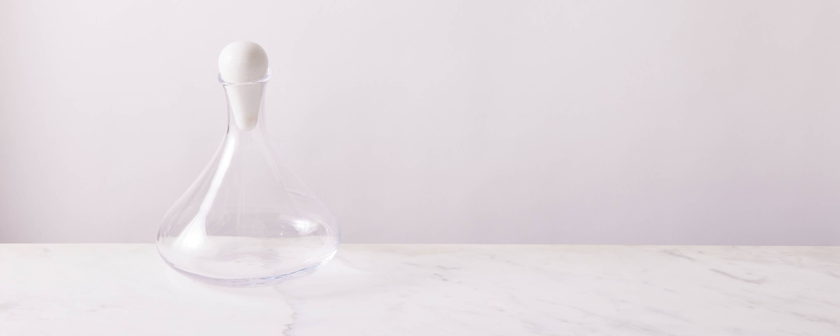 wintner decanter with marble stopper