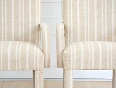 vintage pair of highback chairs