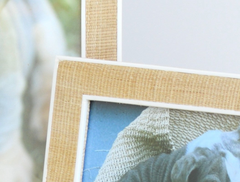 abaca white trim picture frame collection