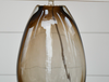 wells beige glass table lamp