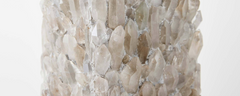 grey quartz crystal table lamp