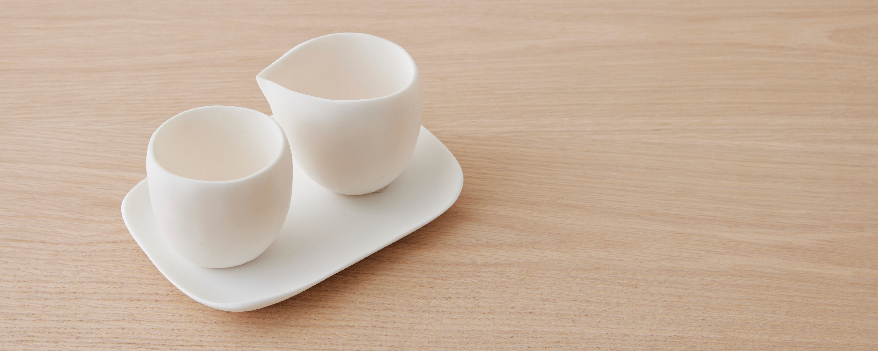 resin gerd dish, white