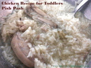 chicken pish pash recipe for baby toddlers