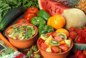 fruit and veggies for glowing skin