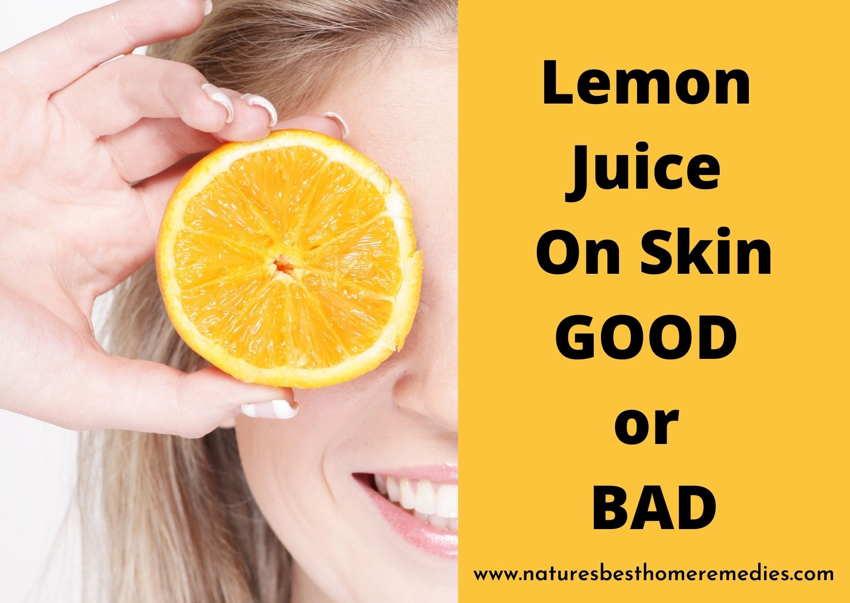 lemon juice on skin good bad