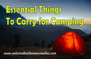 essential things to carry for camping