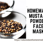 mustard powder face mask