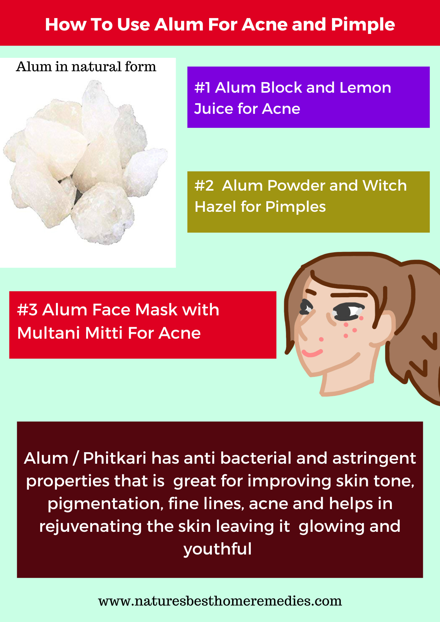 how to use alum for acne treatment